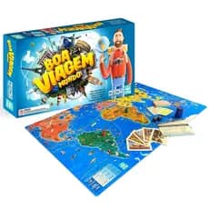 JOGO DE TABULEIRO BOA VIAGEM MUNDO - NIG BRINQUEDOS
