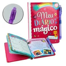 Diário Secreto 48 FL com Caneta Mágica P Menino e Menina