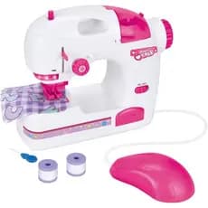 Brinquedo Máquina de Costura Mania de Casa DM Toys DMT6667 - Criatividade e Coordenação Motora Fina