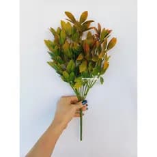 Buquê de Planta Matinho de Folhas Verde, Plantas Matinho de folha Artificial Floral Folhagem P/ Decoração Casamento, Arranjos, Decorar Festas mato e planta verde ( Quantidades com Desconto )