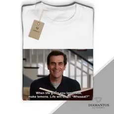 Camiseta When Life Gives You Lemonade  Modern Family Unisexx MALHA COM ELASTANO
