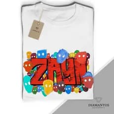 Camiseta Zayn Malik Nobody Is Listening MALHA COM ELASTANO