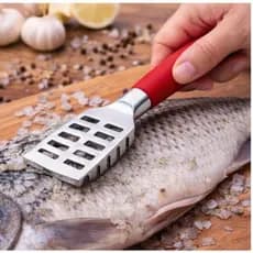 Descamador Escamador de Peixe Limpador Inox Para Escamas Remove Escamas do Peixe