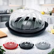Boleira Com Tampa Alças Moderna Otima Qualidade Protege Alimentos Bolos Gourmet Higienica Cozinha Decorada