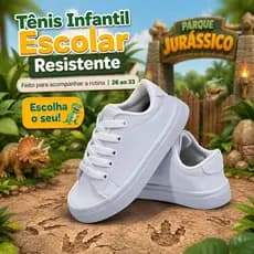 Tênis Básico Infantil Menino | Modelo Escolar e Resistente Para Acompanhar a Rotina | COMPRE JÁ!