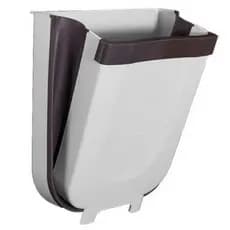 Lixeira Retratil Silicone Cesto Dobravel Multiuso Para Pendurar Portatil Cozinha Porta Escritorio Quarto Casa