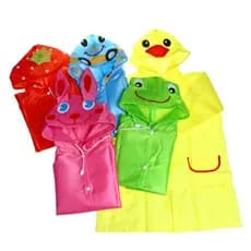 capa de chuva infantil com desenhos fofos [ com capuz; impermeável ]~ idea florida shop~