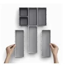 Organizador de talher para gavetas [kit c/7 divisórias ] - IDEA FLORIDA SHOP -