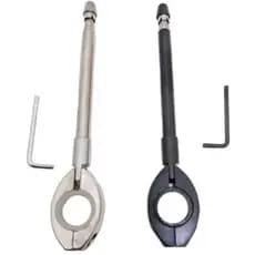 antena corta pipa retrátil [ para moto; anti cerol; aço inox ] - IDEIA FLORIDA -
