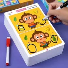Jogo 7 Erros Infantil Apagável Educativo, para crianças aprendizado de qualidade