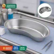 Cuba Rim Aço Inox Hospitalar 750ml Autoclavável Profissional Odontológica Veterinária Clínica
