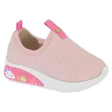 Tênis Infantil Molekinha Slip On de Tecido Shine Comfy Com Led e Glitter Confortável Original