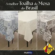 Toalha de Mesa de Plástico Térmica e Impermeável Para Mesas de 4 Cadeiras, 6 Cadeiras e 8 Cadeiras
