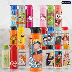 Garrafa Squeeze 750ml Plástico Bpa Free Personagens