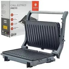 Grill e Sanduicheira Unitermi com Chapas Duplas Antiaderente 1000w 110 127v