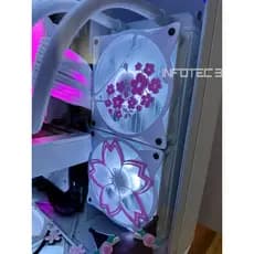 Cover Para PC - Fan 120mm ARGB RGB - Cover Fan Sakura
