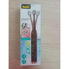 Escova Elétrica de Dentes Recarregável  IPX7 com 3 Refil Cabeça Escova 5 Funções - Baihuo City -Dentes mais brancos toda