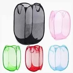 Cesto De Roupas Brinquedos 30x30x50cm Rosa Dobrável Para Roupas Limpas Cesto de roupas sujas Organizadores co Facilidade