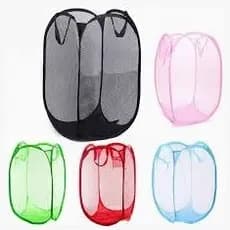 Cesto De Roupas Brinquedos 30x30x50cm Rosa Dobrável Para Roupas Limpas Cesto de roupas sujas Organizadores co Facilidade