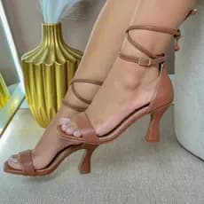 Sandália Salto Taça Rolitê Napa