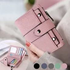 Carteiras Femininas De Moda Pequenas Moedas Curtas Hasp Zíper De Alta Qualidade PU Porta Cartão Rosa Bolsa De Dinheiro Presente Personalizado Para Mulheres Sua Mãe Aniversário Dia Da