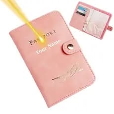Nome Gravação RFID Porta-Passaporte À Prova D'água Capas Personalizadas Cartões Multifuncionais Mulher/Homem Presente Personalizado