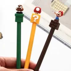 3 Peças Caneta Gel Em Formato De Kawaii 3D Para Escola/Escritório