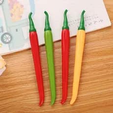 3 Peças Caneta De Gel Criativa De Legumes/Chili Paprika/Material Escolar/Escritório