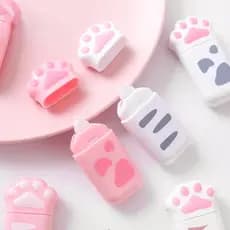 3 Peças Fita De Correção De Garra Gato Kawaii/Artigos De Papelaria/Escritório/Escola