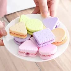 3pçs Apontador De Biscoito Para Lápis Escola Material De Escritório Papelaria Criativa Item De Volta