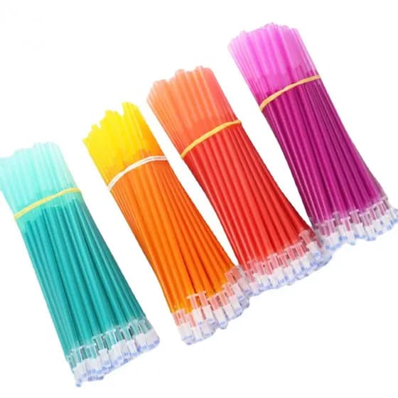 20 Pçs/Conjunto Caneta Gel Apagável Recarga Mágica/Escola/Escritório/Pastel