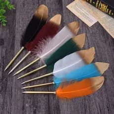 2 Pcs Caneta Esferográfica Criativa De Pena Papelaria