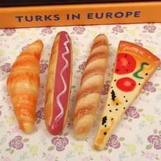Caneta Esferográfica De 2 Peças Para Pão De Pizza Hot Dog