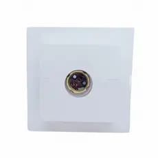 Luminária Plafon Branco Lustre de Teto Quadrado Com Soquete Porcelana E27