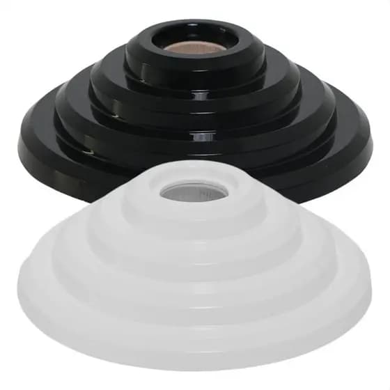 LUMINÁRIA PLAFON LUSTRE DE TETO PIRAMIDE REDONDO COM SOQUETE E-27 PARA USO DOMESTICO