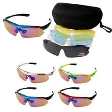 Kit Óculos Ciclismo Bike 5 Lentes Suporte Grau Ciclista Polarizado
