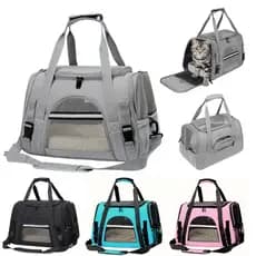 Bolsa Pet Transporte Viagem Avião Para Luxo Cães Gatos