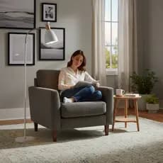 Abajur de Chão com Madeira Soquete E27 Braço Flexível Luminária de Chão Luminária de Piso Quarto Escritório