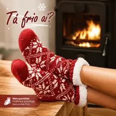 Meia Para o Frio Lã Pelúcada Feminina e Masculina Grossa Térmica