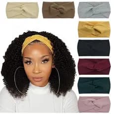Faixa de Cabelo Feminina Turbante Estilo Tiara Elástica | Headband Esportiva Yoga Academia Maquiagem Fitness Moda Estamp