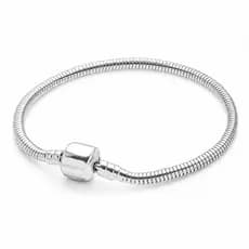 Pulseira para Berloques Charms em Aço Inoxidável | Não Escurece | Resistente à água