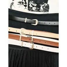 Cinto Feminino Detalhes Em Gravura de Mandala Na Fivela Acessório Básico Elegante Casual Fashion Tendencia