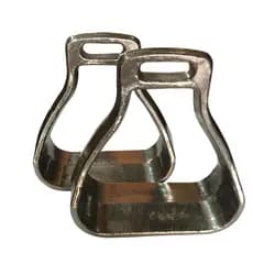 Estribos para apresentações de cavalos, cavalgadas, vaquejadas material aluminio polido