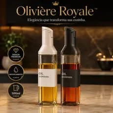 Galheteiro Vidro 500ml para Azeite e Vinagre com Dosador Premium Antivazamento Elegante