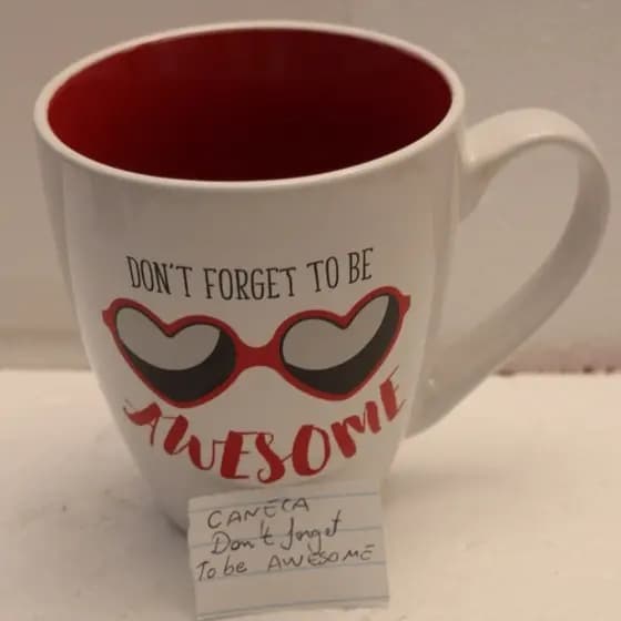 (ref 30) Caneca Porcelana Don't Forget To Be Awsome