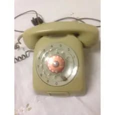TELEFONE ERICSSON CINZA CRÈME BAQUELITE ANTIGO DE DISCO FUNCIONANDO ERA DA MINHA FAMILIA
