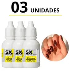 Kit 3 Esmaltes Cora O Secante Mais Rápido do Mundo SX Em Gotas Tratamento Cuidados Lançamento 20mL