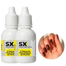 Kit de Esmaltes Cora Secante Ultra Rápido SX Profissional Em Gotas 20mL Flash Óleo Tratamento