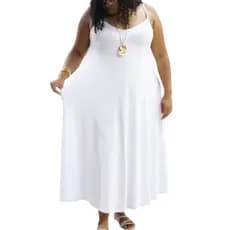 Kit 3 Vestidos Plus Size Feminino Midi | Malha Blogueirinha Casual com Bolsos Laterais Confortável