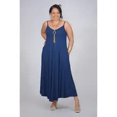 Vestido Midi Plus Size Feminino Rodado Godê | Soltinho Fresquinho Verão Casual Elegante Confortável